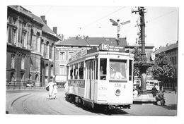 LIEGE (Belgique) Photographie Format Cpa Tramway électrique Place Saint Lambert 1952 Gros Plan - Luik
