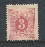 Sweden 1877-1882, Facit # L12. Postage Due Stamps. Perforation 13. MH(*) - Impuestos