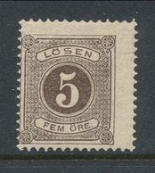 Sweden 1877, Facit # L13. Postage Due Stamps. Perforation 13. MNH(**) - Postage Due