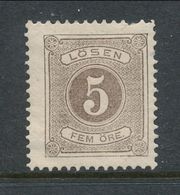 Sweden 1877, Facit # L13. Postage Due Stamps. Perforation 13. MNH(**) - Segnatasse