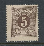 Sweden 1877, Facit # L13. Postage Due Stamps. Perforation 13. MH(*) - Portomarken