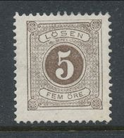 Sweden 1877, Facit # L13. Postage Due Stamps. Perforation 13. MH(*) - Taxe