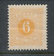 Sweden 1877-1882, Facit # L14. Postage Due Stamps. Perforation 13. MNH(**) - Segnatasse
