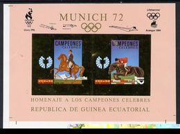 Guinea Equat. 1994, Olympic Games In Munich I, Atlanta 96, Lillehammer 94, Horse Race, Concorde, 2val Gold In De Luxe BF - Summer 1972: Munich