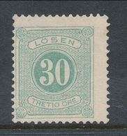 Sweden 1877-1882, Facit # L18. Postage Due Stamps. Perforation 13. NO GUM, NO CANCELLATION - Postage Due