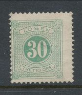 Sweden 1877-1882, Facit # L18. Postage Due Stamps. Perforation 13. MH(*) - Impuestos