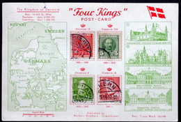 Denmark 1950 Special Cancel Cards Copenhagen 18-8-1950 18 Int.Physicl.congress       ( Lot 4505 ) - Cartas & Documentos