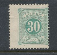 Sweden 1877-1882, Facit # L18. Postage Due Stamps. Perforation 13. MH(*) - Impuestos