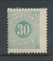 Sweden 1877-1882, Facit # L18. Postage Due Stamps. Perforation 13. NO GUM, NO PERFORATION - Taxe