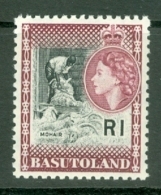 Basutoland: 1961/63   QE II - Pictorial - Decimal Currency   SG79   1R   Black & Maroon     MH - 1933-1964 Kronenkolonie