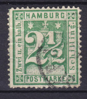 German State Hamburg 1864 Mi. 14    2½ Shilling Hamburger Wappen Perf. 13½ - Hamburg