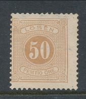 Sweden 1877-1882, Facit # L19. Postage Due Stamps. Perforation 13. NO GUM, NO CANCELLATION - Portomarken