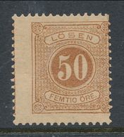 Sweden 1877-1882, Facit # L19. Postage Due Stamps. Perforation 13. MH(*) - Segnatasse