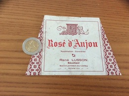 Etiquette De Vin * «Rosé D’Anjou - René LUSSON Saint-Lambert-du-Lattay (49)» - Rosés