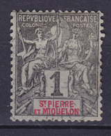 St. Pierre & Miquelon 1892 Mi. 46    1c. Allegorie - Usati