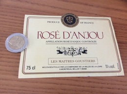 Etiquette De Vin «Rosé D’Anjou - LES MAÎTRES GOUSTIERS - MONTREUIL-BELLAY (49)» - Rosés