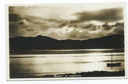 Scotland Rp Postcard Sunset At Kippford   Kirkcudbrightshire  Published M.mccubbin The Shop Kippford  Unposted. - Kirkcudbrightshire