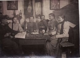 Photo 1918 LOSNIGOW (Loshniv ? Trembowla District, Trembowli, Ternopil Oblast) - Quartier Allemand (A187, Ww1, Wk 1) - Ukraine