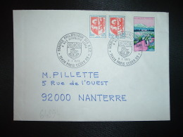 LETTRE TP TOURISME PEDESTRE 0,40 + AUCH 0,05 Paire OBL.9 I 1973 PARIS CEDEX 09 SERVICE PHILATELIQUE DES PTT - Tarifs Postaux