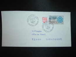 LETTRE TP CONSEIL DE L'EUROPE 0,45 + AUCH 0,05 OBL.10 V 1974 PARIS CEDEX 09 SERVICE PHILATELIQUE DES PTT - Posttarife