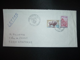 LETTRE TP COLMAR 0,50 + BISON D'EUROPE 0,40 OBL.12 VI 1974 PARIS CEDEX 09 SERVICE PHILATELIQUE DES PTT - Postal Rates