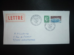 LETTRE TP 24 HEURES DU MANS 0,60 + M. DE CHEFFER 0,30 OBL.7 VI 1973 PARIS CEDEX 09 SERVICE PHILATELIQUE DES PTT - Posttarife