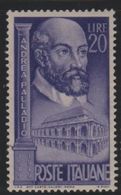 1949 Francobolli Repubblica Palladio 20 L. MNH - 1946-60: Nuovi