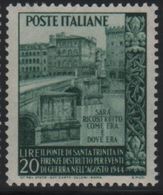 1949 Francobolli Repubblica Ricostruzione Del Ponte 20 L. MNH - 1946-60: Nuovi