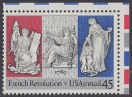 !a! USA Sc# C120 MNH SINGLE From Upper Right Corner - French Revolution - 3b. 1961-... Ungebraucht