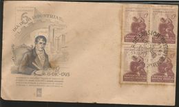 J) 1973 ARGENTINA, EXHIBITION OF THE ARGENTINE INDUSTRY, DAY OF THE INDUSTRY, FDC - Lettres & Documents