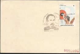 J) 1991 CUBA-CARIBE, OLYMPIC GAMES BARCELONA 82, MARCOPHILIA, POSTCARD - Briefe U. Dokumente