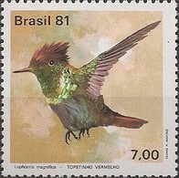 BRAZIL - HUMMINGBIRDS (Lophornis Magnifica) 1981 - MNH - Colibris