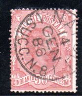 T1228 - REGNO 1884 , Pacchi Postali 50 Cent N. 3  Usato - Colis-postaux