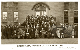 YORKS -  MULGRAVE CASTLE - GARDEN PARTY (WHITBY BOARD OF GUARDIANS (Abolished 1930)) RP Y3347 - Whitby