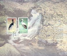 CHINA , 1992 , AVES , CIGÜEÑAS - STORK, CARPETA OFICIAL - Usati