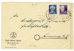 DDR-Brief Mit Mi.Nr.251,213 Stempel Grimma ( 20.6.51) Nach Grimma - Otros & Sin Clasificación