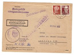 DDR-Brief Mit Mi.Nr.227,252 Stempel Königswusterhausen ( 28.5.52) Nach Berlin - Other & Unclassified