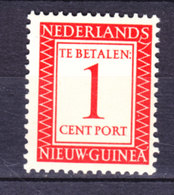 Netherlands New Guinea Portomarke 1957 Mi. 1     1c. Ziffern Te Betalen MNH** - Niederländisch-Neuguinea