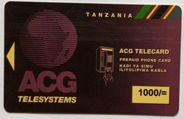 Tanzania ACG Telecard 1000/=Reverse 926 Voicemail - Tanzania