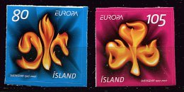 Islande** N° 1093 - 1094 - Europa - Année 2007 - - Unused Stamps