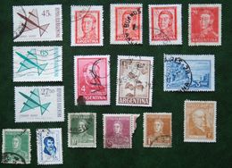 ARGENTINA ARGENTINE ARGENTINIE  - LOT DE 16 TIMBRES Used Gebruikt Oblitere - Collections, Lots & Series