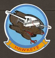 AUTOCOLLANT ADHÉSIFSTICKER  AVIATION AVION BRÉGUET HAWKEYE - AIGLE - Stickers