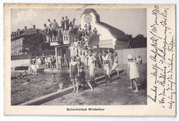 WINTERTHUR: Schwimmbad Sehr Animiert 1915 - Winterthur