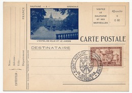 FRANCE - 8eme Centenaire Du Rattachement Du Dauphiné à La France -14 Mai 1949 - PREMIER JOUR Du Timbre - Gedenkstempels