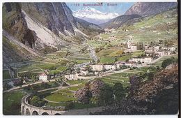 BRUSIO: Dorf Mit Berninabahn, Zug 1919 - Brusio