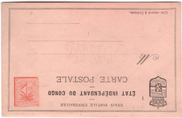 Etat Indépendant Du Congo - Carte Postale - Unused - Enteros Postales