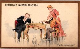 1 TRADE Card  Chromo CHESS ECHECS SCHACH  Pub Chocolat GUERIN BOUTRON 6-34-69 Litho Imprimeur CHAMPENOIS - Chess