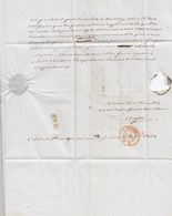 LETTRE SUISSE. 5 SEPTEMBRE 1848. CHÊNE-THONEX CANTON DE GENEVE. POUR ANNECY SAVOIE. TAXE PLUME 4. ENTREE GENEVE 4 A ROUG - 1843-1852 Federale & Kantonnale Postzegels