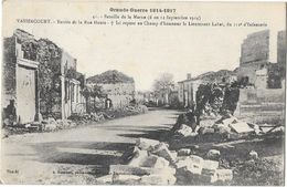 VASSINCOURT (51) Ruines Guerre 1914-18 Rue Haute Mort Lieutenant Labat 112ème Infanterie - Autres & Non Classés