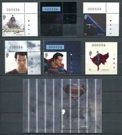 215 JERSEY 2013 - Yvert 1824/29 BF 126 - Cinema Supermen (Bloc Lenticulaire) - Neuf ** (MNH) Sans Charniere - Unused Stamps